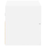 vidaXL Noptieră de perete, alb, 45x26x28,5 cm