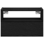 vidaXL Noptieră de perete, negru, 45x26x28,5 cm vidaXL Noptieră de perete, negru, 45x26x28,5 cm