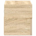 vidaXL Noptiere de perete, 2 buc., stejar sonoma, 45x26x28,5 cm