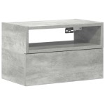 vidaXL Noptieră de perete, gri beton, 45x26x28,5 cm vidaXL Noptieră de perete, gri beton, 45x26x28,5 cm