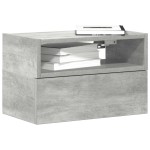 vidaXL Noptieră de perete, gri beton, 45x26x28,5 cm vidaXL Noptieră de perete, gri beton, 45x26x28,5 cm