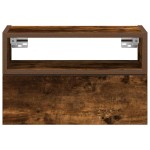 vidaXL Noptieră de perete, stejar afumat, 45x26x28,5 cm vidaXL Noptieră de perete, stejar afumat, 45x26x28,5 cm