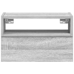 vidaXL Noptiere de perete, 2 buc., sonoma gri, 45x26x28,5 cm