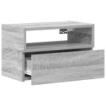vidaXL Noptiere de perete, 2 buc., sonoma gri, 45x26x28,5 cm