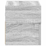 vidaXL Noptiere de perete, 2 buc., sonoma gri, 45x26x28,5 cm