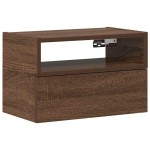 vidaXL Noptieră de perete, stejar maro, 45x26x28,5 cm vidaXL Noptieră de perete, stejar maro, 45x26x28,5 cm