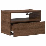 vidaXL Noptieră de perete, stejar maro, 45x26x28,5 cm vidaXL Noptieră de perete, stejar maro, 45x26x28,5 cm