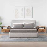 vidaXL Noptiere de perete, 2 buc., Lemn vechi, 45x26x28,5 cm