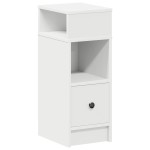 vidaXL Noptiera cu sertar alb 25x31x66 cm
