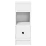 vidaXL Noptiera cu sertar alb 25x31x66 cm