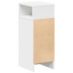 vidaXL Noptiere, 2 buc., cu sertar, alb, 25x31x66 cm vidaXL Noptiere, 2 buc., cu sertar, alb, 25x31x66 cm