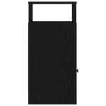 vidaXL Noptiere, 2 buc., cu sertar, negru, 25x31x66 cm vidaXL Noptiere, 2 buc., cu sertar, negru, 25x31x66 cm