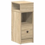 vidaXL Noptiera cu sertar Stejar Sonoma 25x31x66 cm