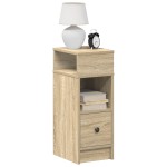 vidaXL Noptiera cu sertar Stejar Sonoma 25x31x66 cm