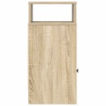 vidaXL Noptiere, 2 buc., cu sertar, Stejar Sonoma, 25x31x66 cm vidaXL Noptiere, 2 buc., cu sertar, Stejar Sonoma, 25x31x66 cm