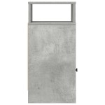 vidaXL Noptiera cu sertar gri beton 25x31x66 cm