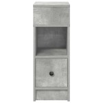 vidaXL Noptiere, 2 buc., cu sertar, Gri beton, 25x31x66 cm vidaXL Noptiere, 2 buc., cu sertar, Gri beton, 25x31x66 cm