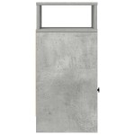 vidaXL Noptiere, 2 buc., cu sertar, Gri beton, 25x31x66 cm vidaXL Noptiere, 2 buc., cu sertar, Gri beton, 25x31x66 cm