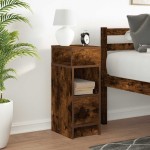 vidaXL Noptiera cu sertar stejar afumat 25x31x66 cm