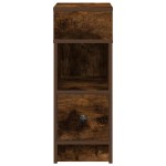 vidaXL Noptiera cu sertar stejar afumat 25x31x66 cm