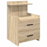 vidaXL Noptiere 2 buc. cu 2 sertare, stejar Sonoma, 40x36,5x62 cm
