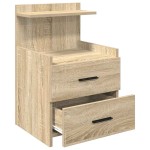 vidaXL Noptiere 2 buc. cu 2 sertare, stejar Sonoma, 40x36,5x62 cm