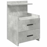 vidaXL Noptieră cu 2 sertare, gri beton, 40x36,5x62 cm vidaXL Noptieră cu 2 sertare, gri beton, 40x36,5x62 cm