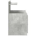 vidaXL Noptieră cu 2 sertare, gri beton, 40x36,5x62 cm vidaXL Noptieră cu 2 sertare, gri beton, 40x36,5x62 cm