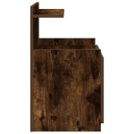 vidaXL Noptieră cu 2 sertare, stejar afumat, 40x36,5x62 cm vidaXL Noptieră cu 2 sertare, stejar afumat, 40x36,5x62 cm