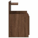 vidaXL Noptieră cu 2 sertare, stejar maro, 40x36,5x62 cm vidaXL Noptieră cu 2 sertare, stejar maro, 40x36,5x62 cm