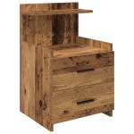 vidaXL Noptieră cu 2 sertare, lemn vechi, 40x36,5x62 cm vidaXL Noptieră cu 2 sertare, lemn vechi, 40x36,5x62 cm