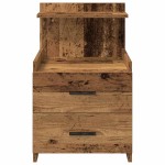 vidaXL Noptieră cu 2 sertare, lemn vechi, 40x36,5x62 cm vidaXL Noptieră cu 2 sertare, lemn vechi, 40x36,5x62 cm