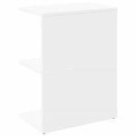 vidaXL Noptieră, alb, 46,5x29x61 cm, lemn compozit