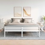 vidaXL Noptiere 2 buc Alb 46,5x29x61 cm Lemn prelucrat