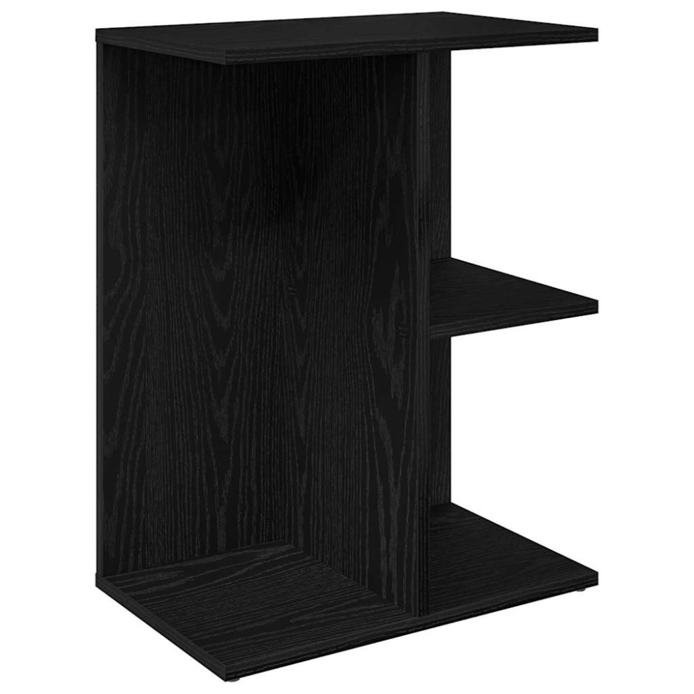 vidaXL Noptiera Stejar negru 46,5x29x61 cm Lemn prelucrat