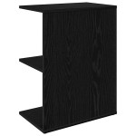 vidaXL Noptiera Stejar negru 46,5x29x61 cm Lemn prelucrat