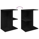 vidaXL Noptiera Stejar negru 46,5x29x61 cm Lemn prelucrat