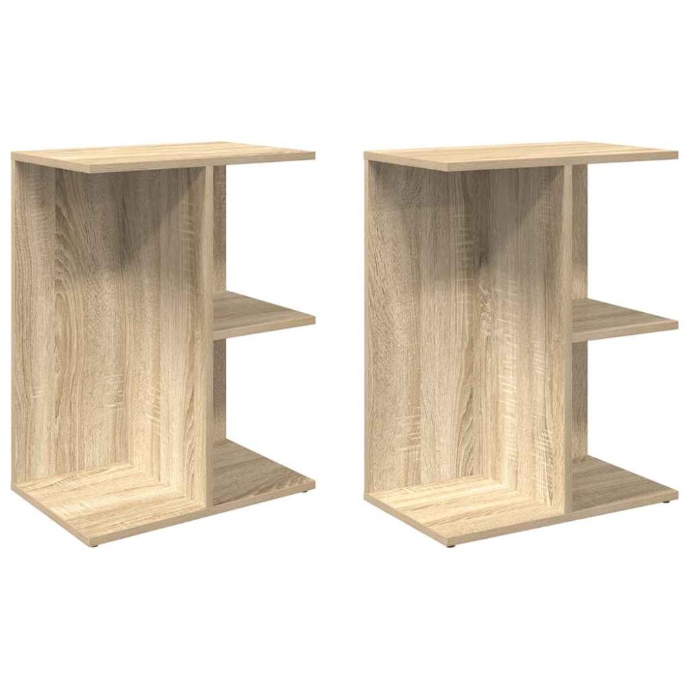 vidaXL Noptiere 2 buc Stejar Sonoma 46,5x29x61 cm Lemn prelucrat