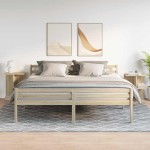 vidaXL Noptiere 2 buc Stejar Sonoma 46,5x29x61 cm Lemn prelucrat