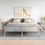 vidaXL Noptiere 2 buc Beton Gri 46,5x29x61 cm Lemn prelucrat
