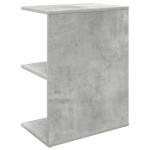 vidaXL Noptiere 2 buc Beton Gri 46,5x29x61 cm Lemn prelucrat