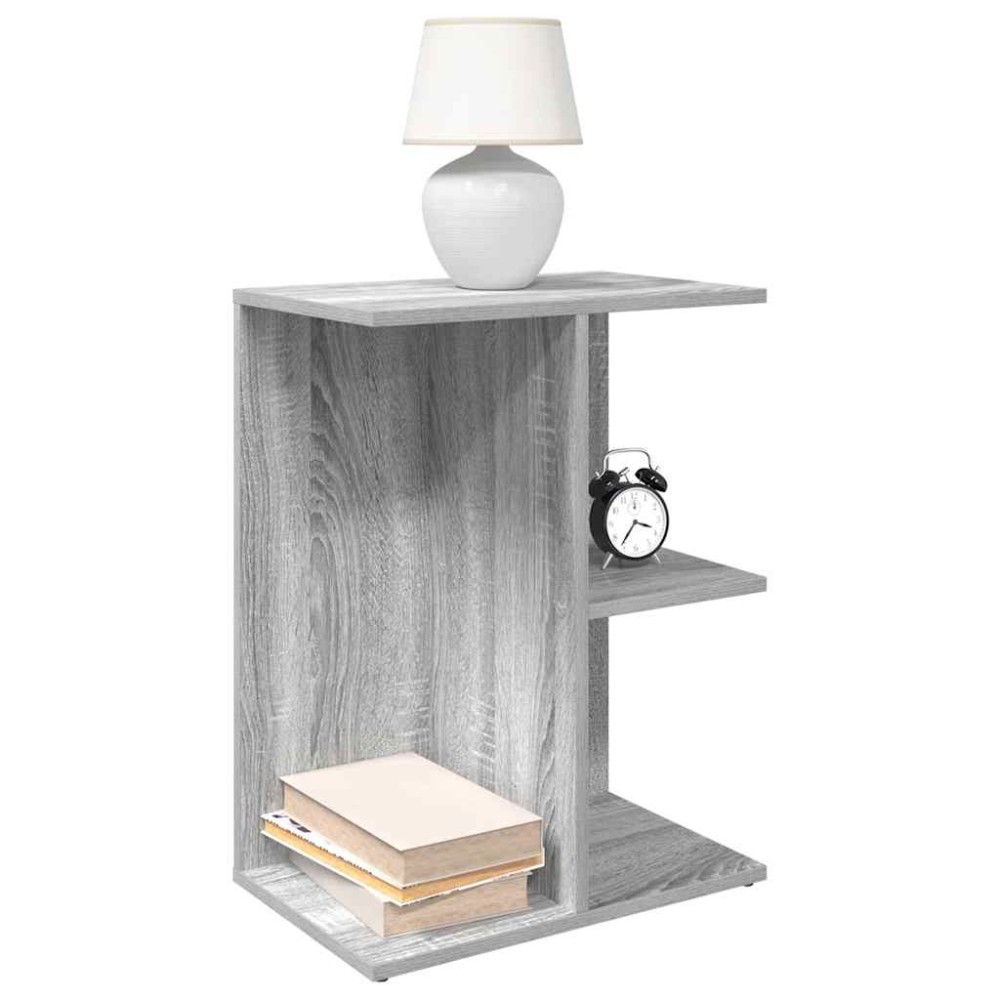 vidaXL Noptiere 2 buc Gri Sonoma 46,5x29x61 cm Lemn prelucrat