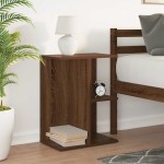 vidaXL Noptiera Stejar maro 46,5x29x61 cm Lemn prelucrat