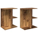 vidaXL Noptiere 2 buc Lemn vechi 46,5x29x61 cm Lemn prelucrat