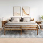 vidaXL Noptiere 2 buc Lemn vechi 46,5x29x61 cm Lemn prelucrat