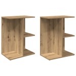 vidaXL Noptiere 2 buc Stejar artizanal 46,5x29x61 cm Lemn prelucrat