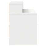vidaXL Noptiera cu sertar alb 51x31x47 cm