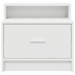 vidaXL Noptiere cu sertar 2 buc Alb 51x31x47 cm