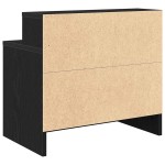 vidaXL Noptiera cu sertar stejar negru 51x31x47 cm