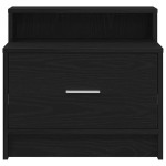 vidaXL Noptiere cu sertar 2 buc stejar negru 51x31x47 cm